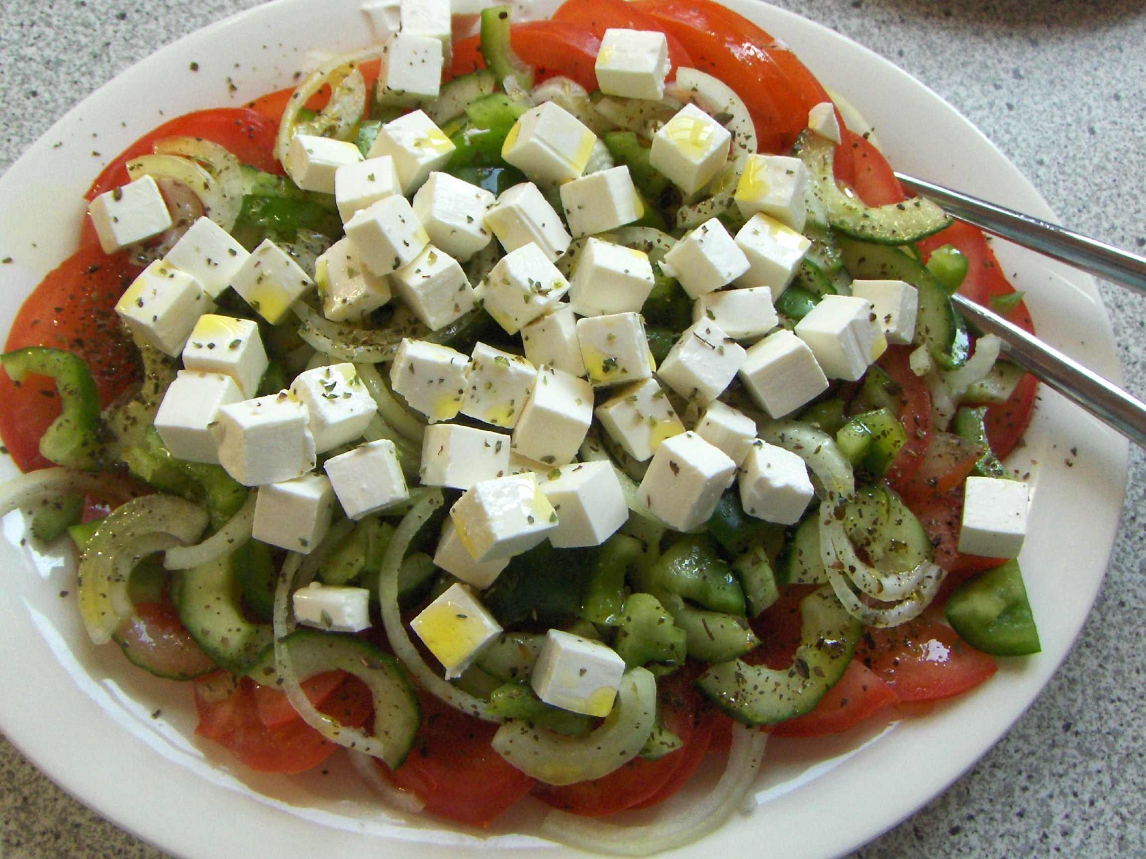 Græsk salat.