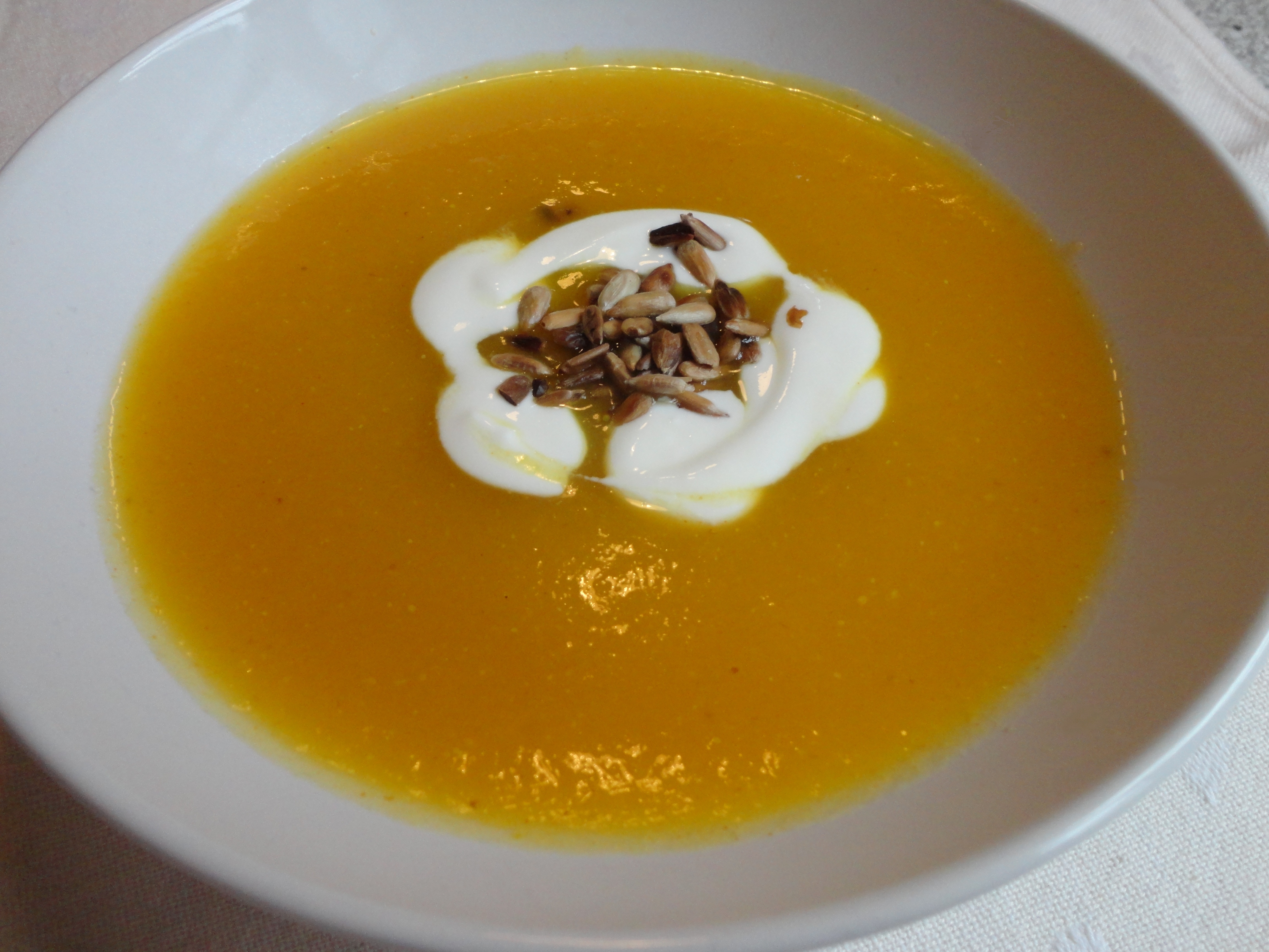 Spizy butternut squash suppe.