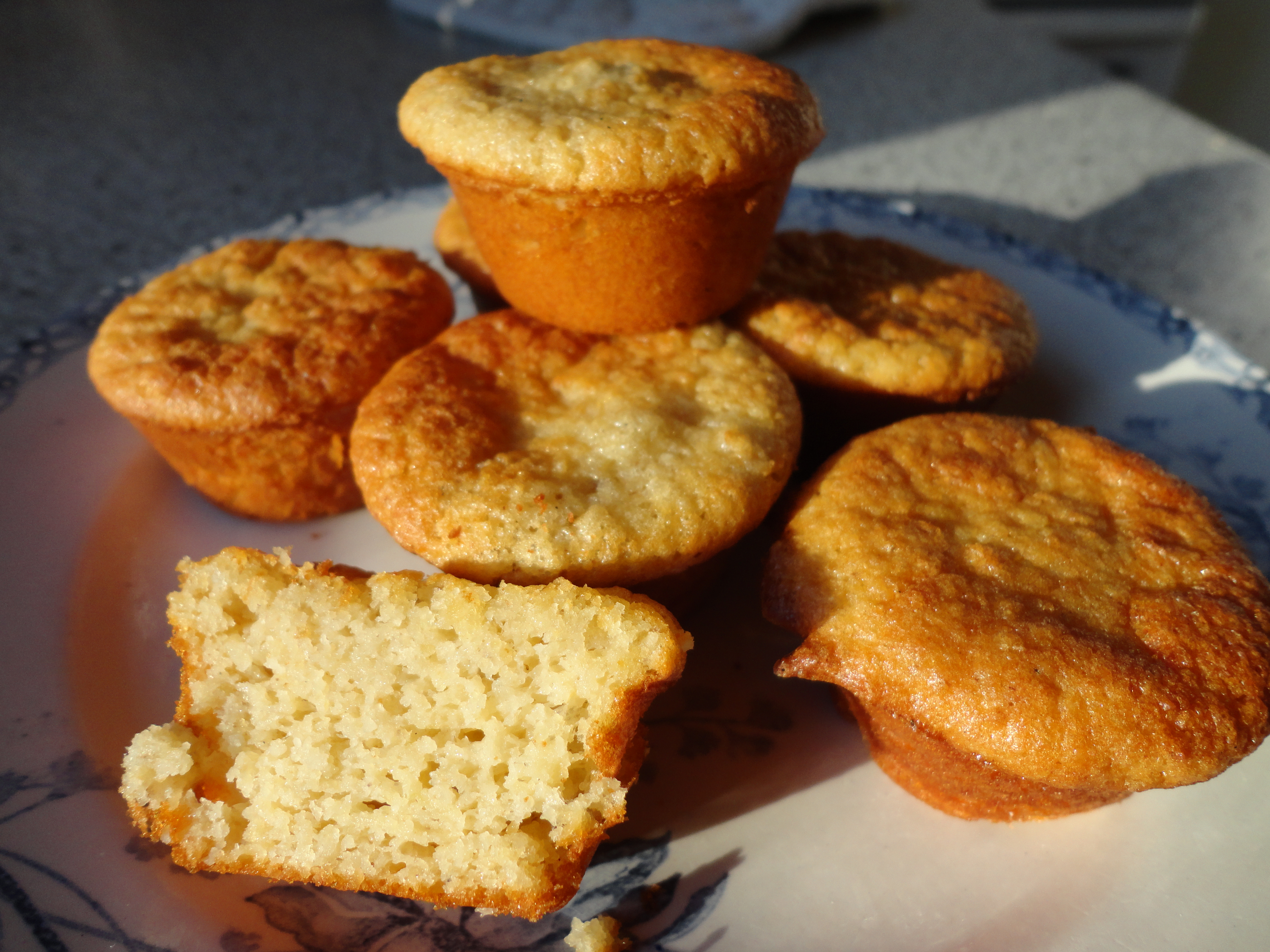 Hvide mini muffins