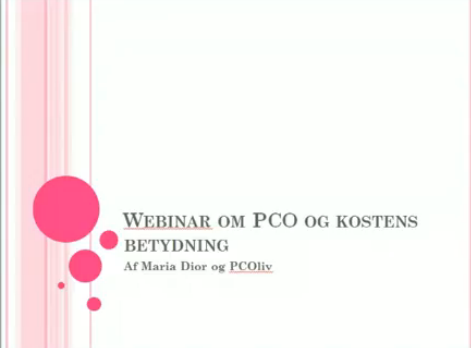 Webinar om PCO og kost – Vær hurtig og se det :)